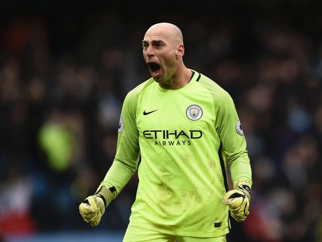 Willy Caballero has started each of Manchester City's last three matches