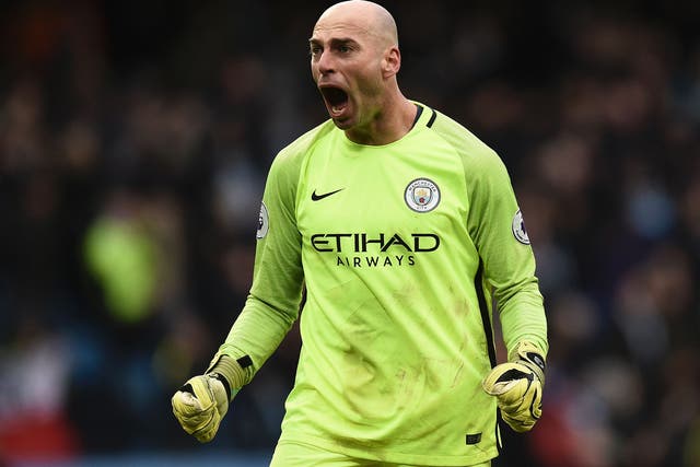 Willy Caballero has started each of Manchester City's last three matches