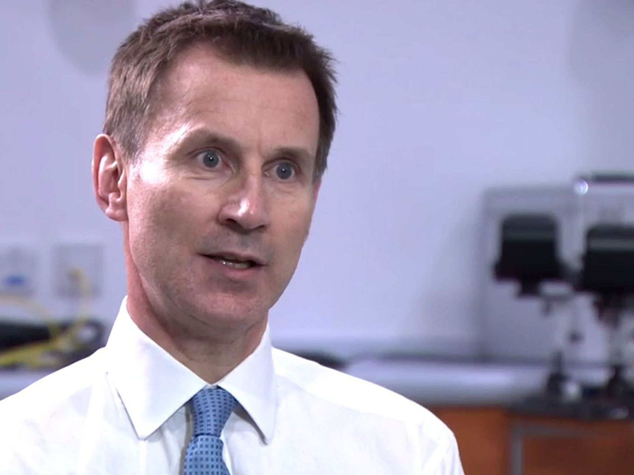 ‘The particular pressure point we have is A&E,’ says Hunt