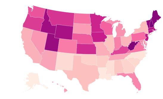 These Are The Us States With The Most Stis Indy100 Indy100 