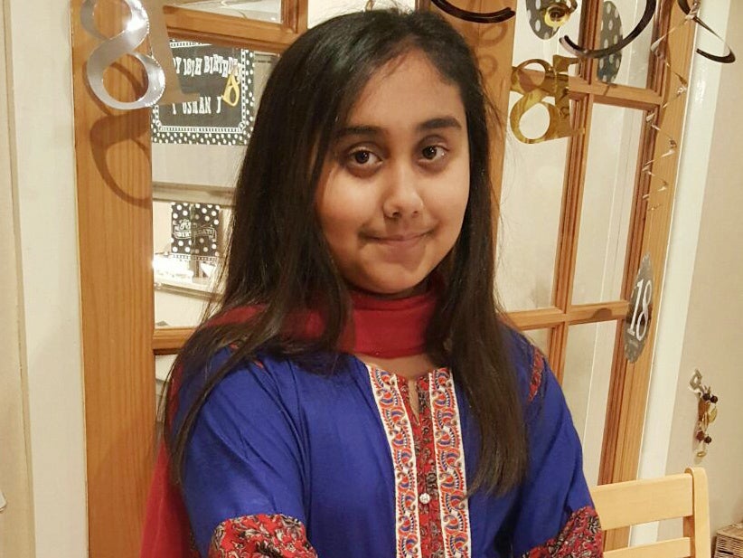 Iman Javed, 11, died in a three-vehicle collision on the M61 in Lancashire