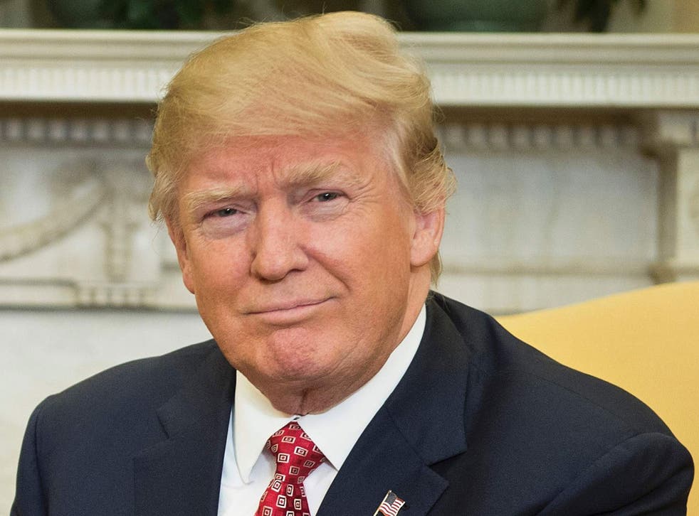 US President Donald Trump in the White House on 10 February 2017