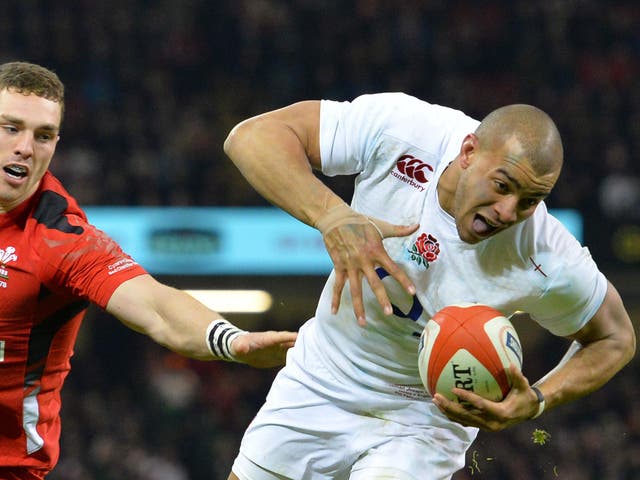 Jonathan Joseph's try in 2015 helped England clinch victory against Wales in Cardiff