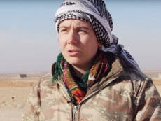 First British woman joins Kurds to fight Isis in Syria
