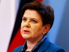 Poland’s Prime Minister says country will not accept any refugees