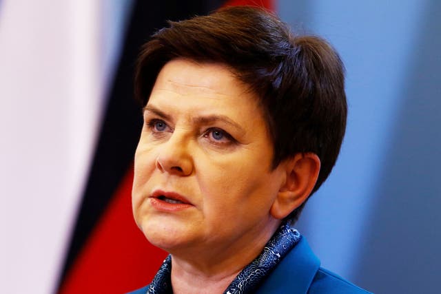Polish Prime minister Beata Szydlo