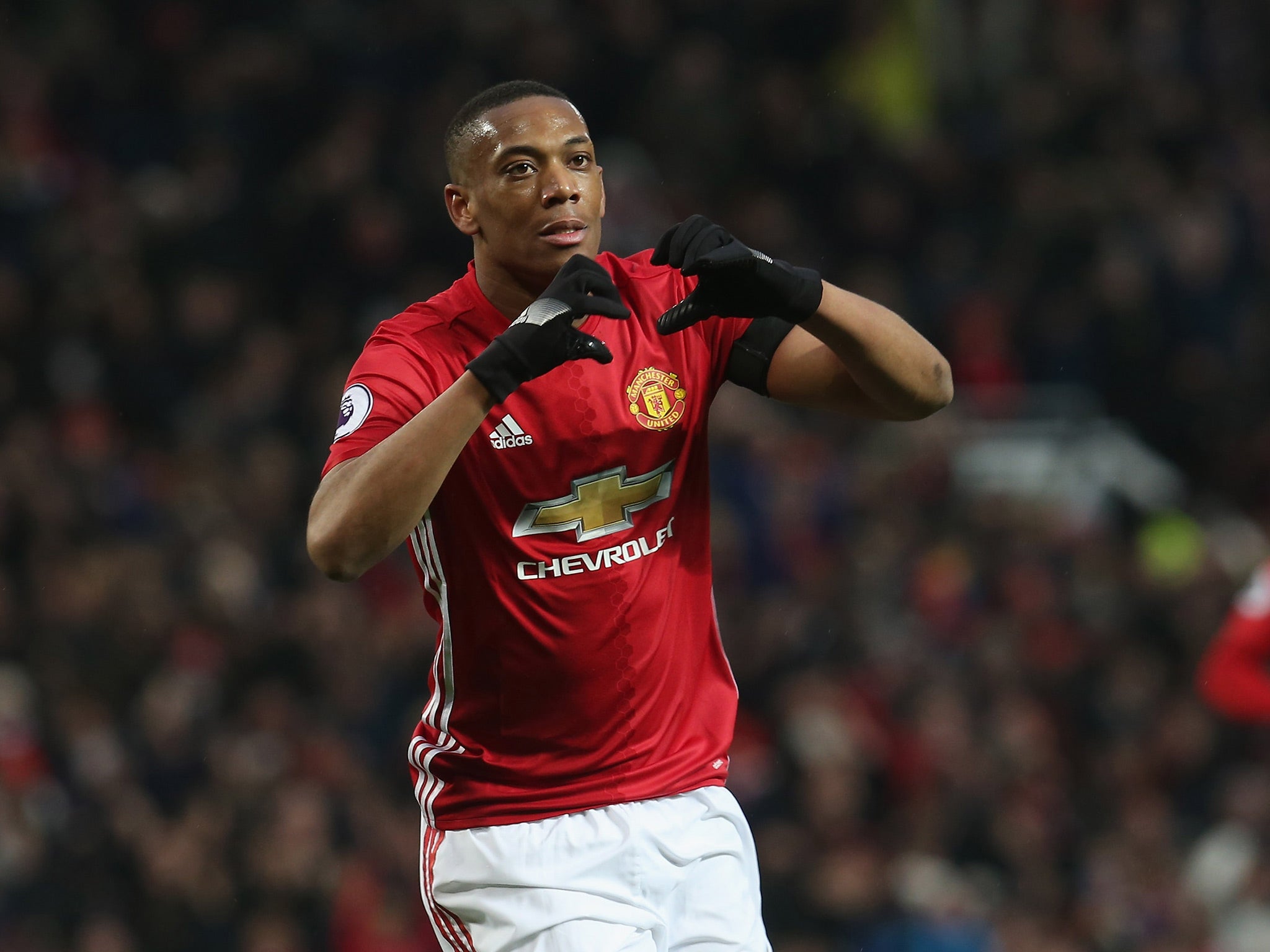 Martial rewarded his manager by doubling United's lead in the second half