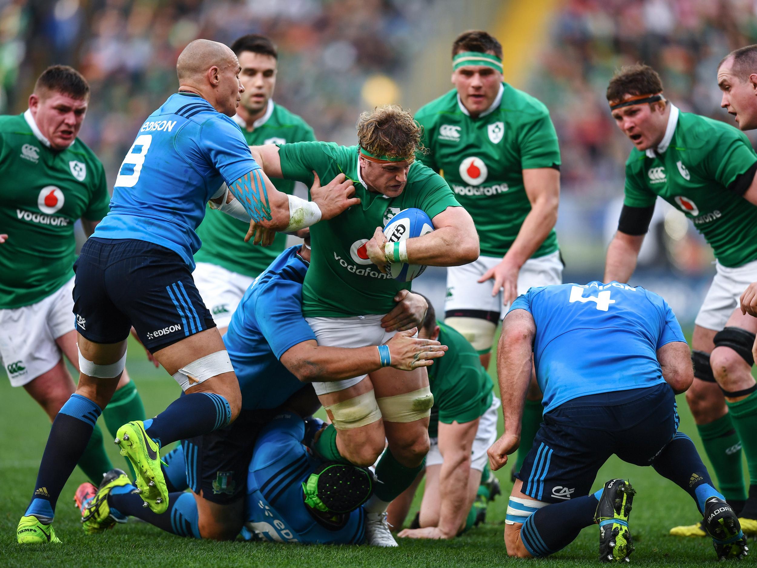 Heaslip captained Ireland in the absence of the unwell Rory Best