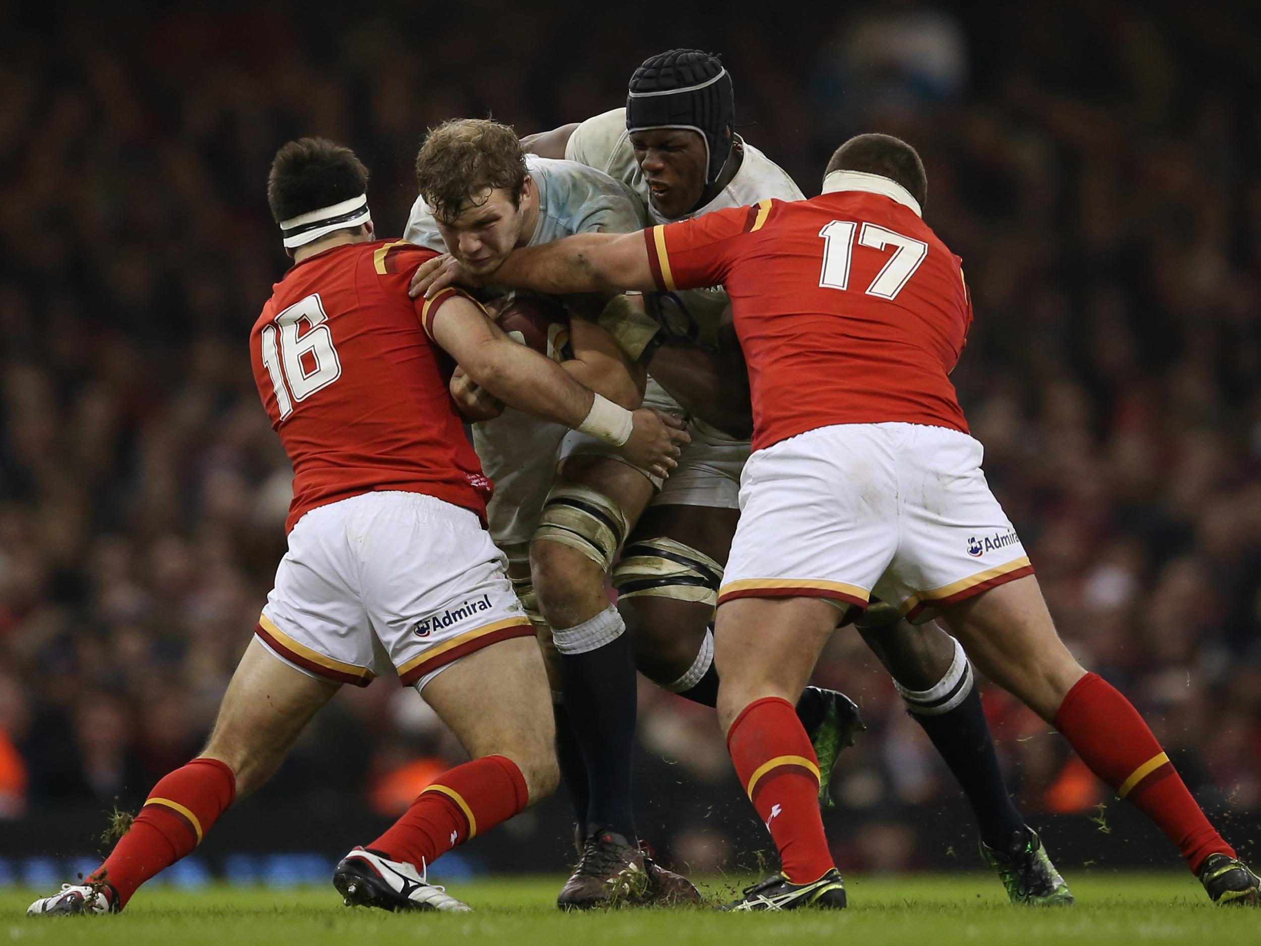 England's Joe Launchbury was named Man of the Match