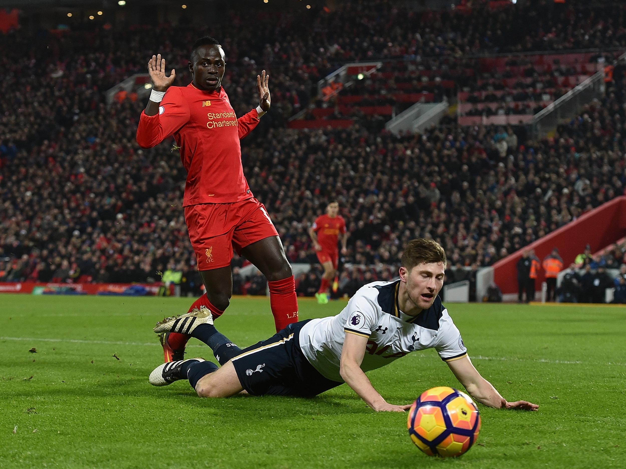 Davies endured a torrid time against the raw pace of Mane