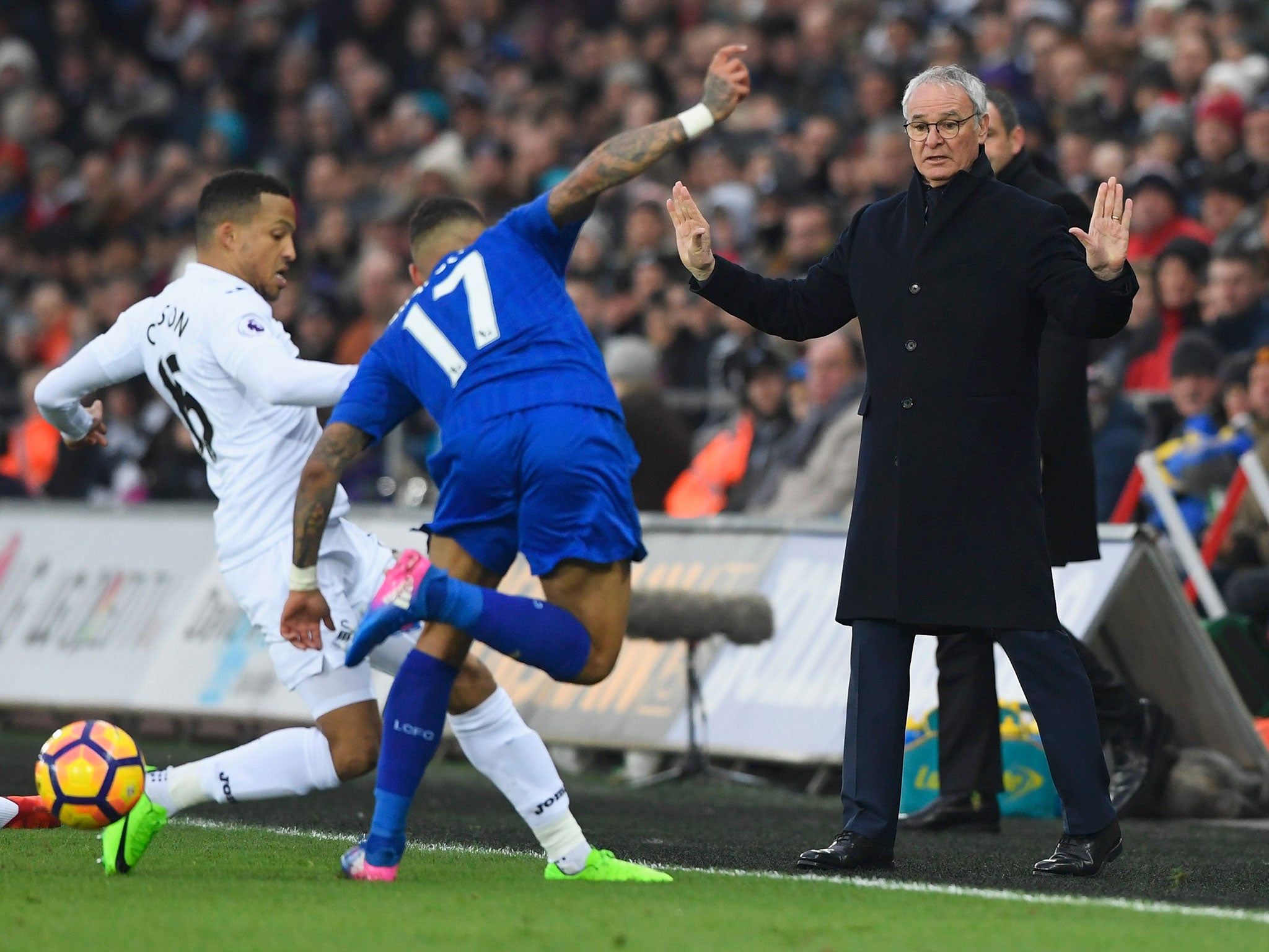 &#13;
Leicester were beaten 2-0 by Swansea in crunch match at the Liberty Stadium &#13;