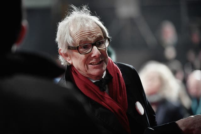 The director at the Baftas last night in central London