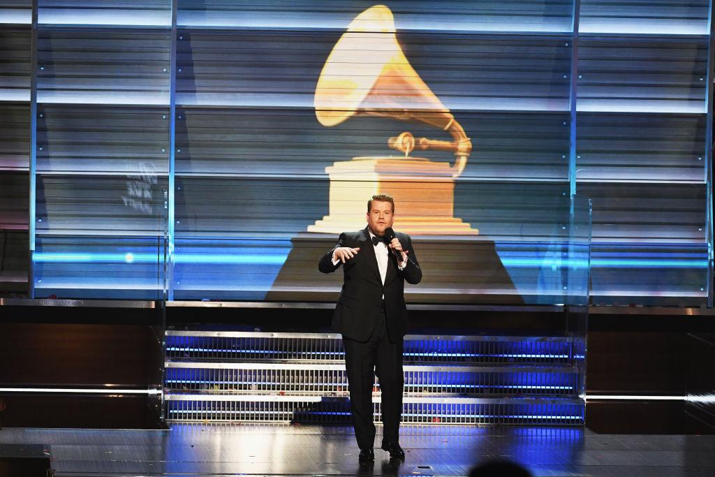 James Corden presents the 2017 Grammys