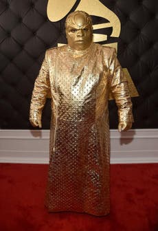 Cee Lo looked like an anthropomorphised Ferrero Rocher at the Grammys