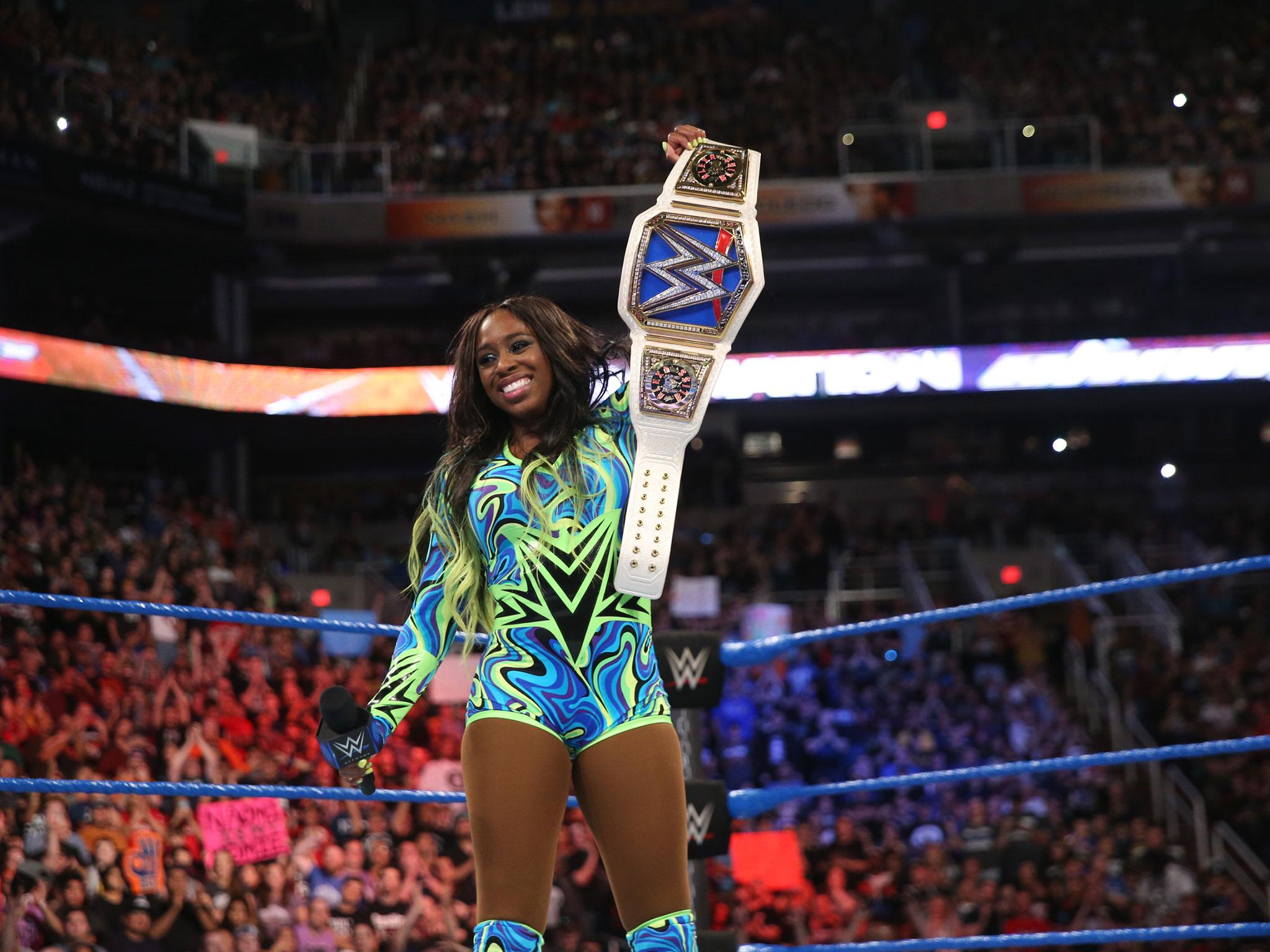 Naomi captured her first WWE title at Elimination Chamber by defeating Alexa Bliss