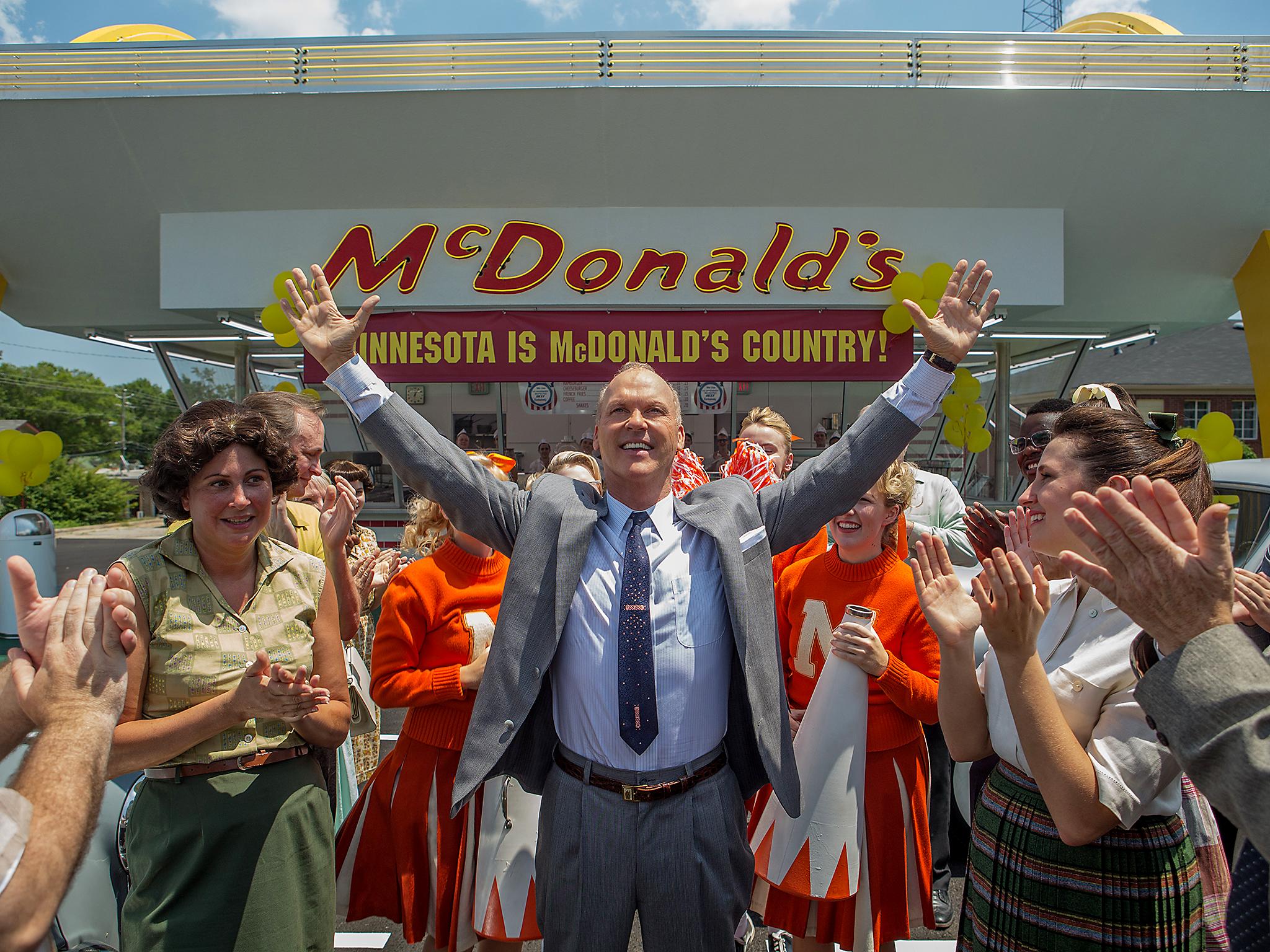 A still from film 'The Founder' with Michael Keaton as Ray Kroc