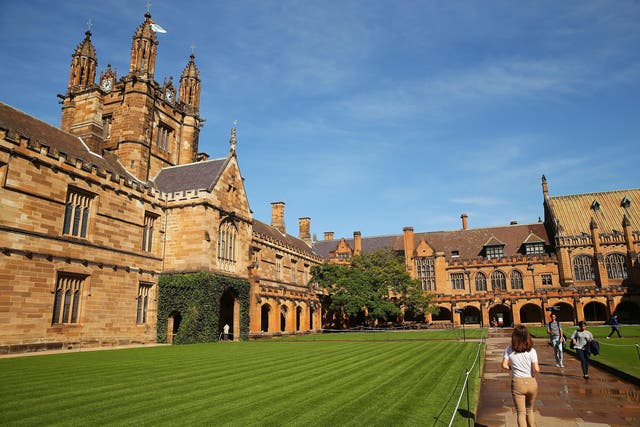 A view of Sydney University's main campus