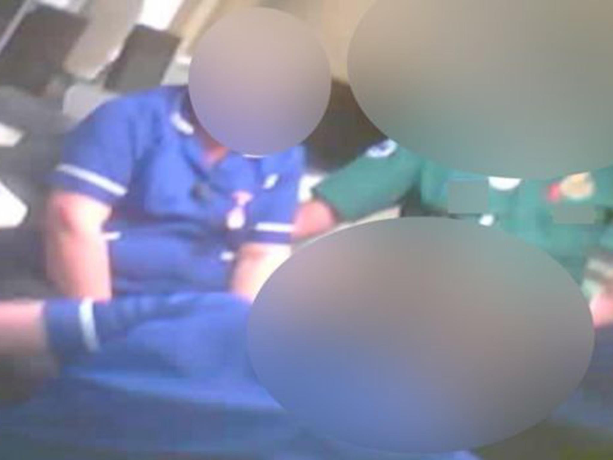 A prison officer convulsed on the floor after inhaling synthetic cannabis