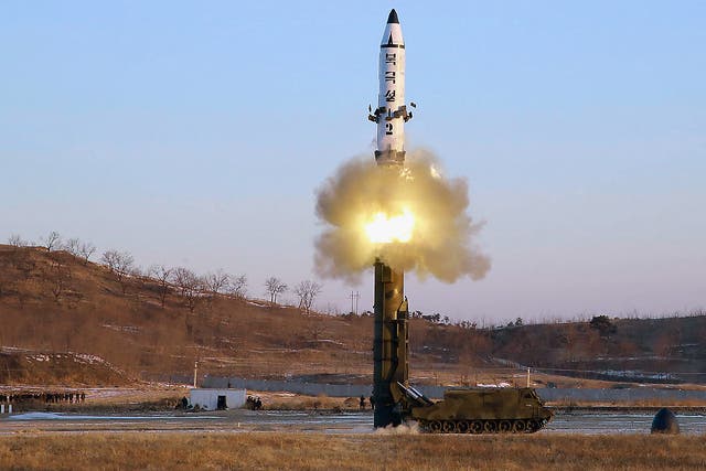 The launch of a long-range ballistic missile at an undisclosed location on Sunday, according to North Korea’s official news agency
