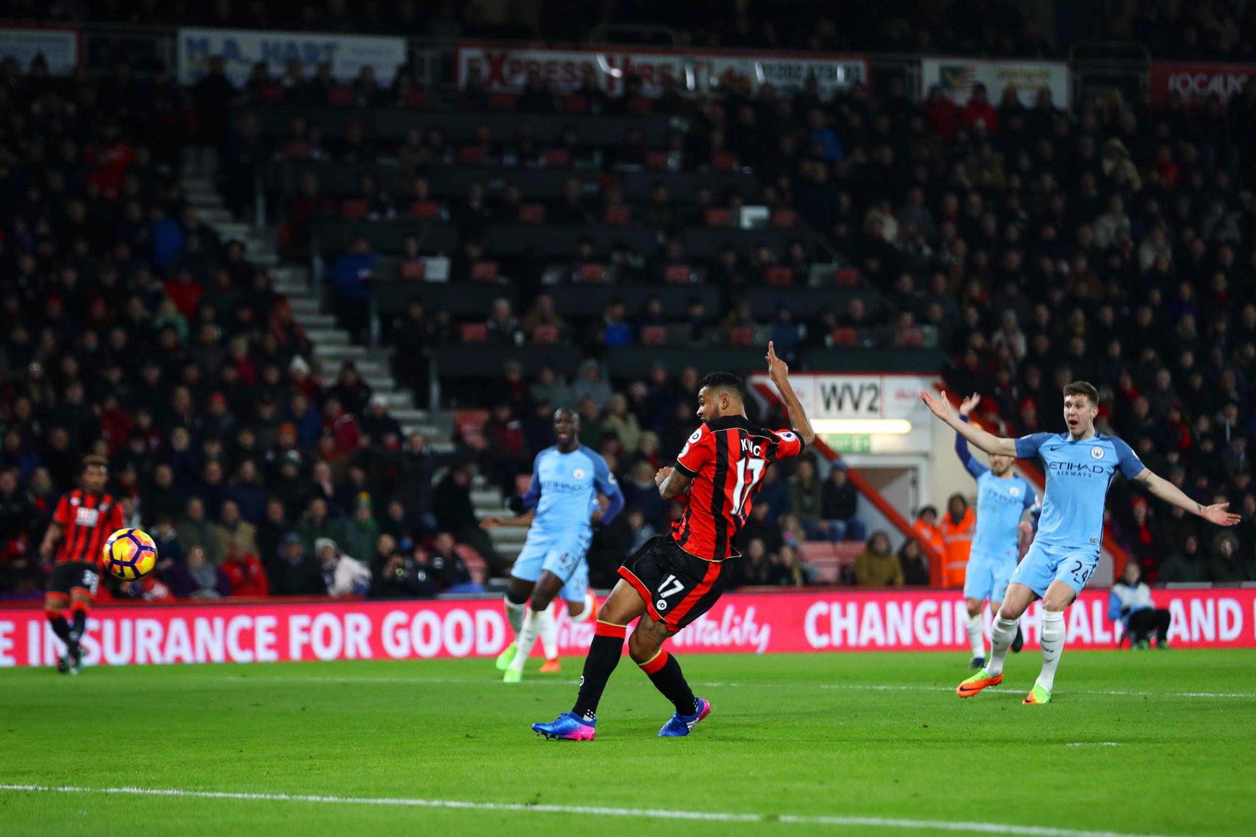 Joshua King had a disallowed goal