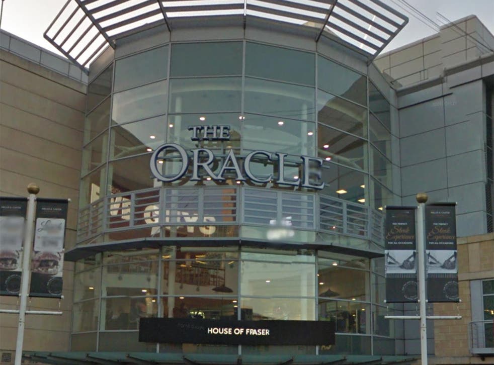 The incident happened at the Topshop in the Oracle Centre