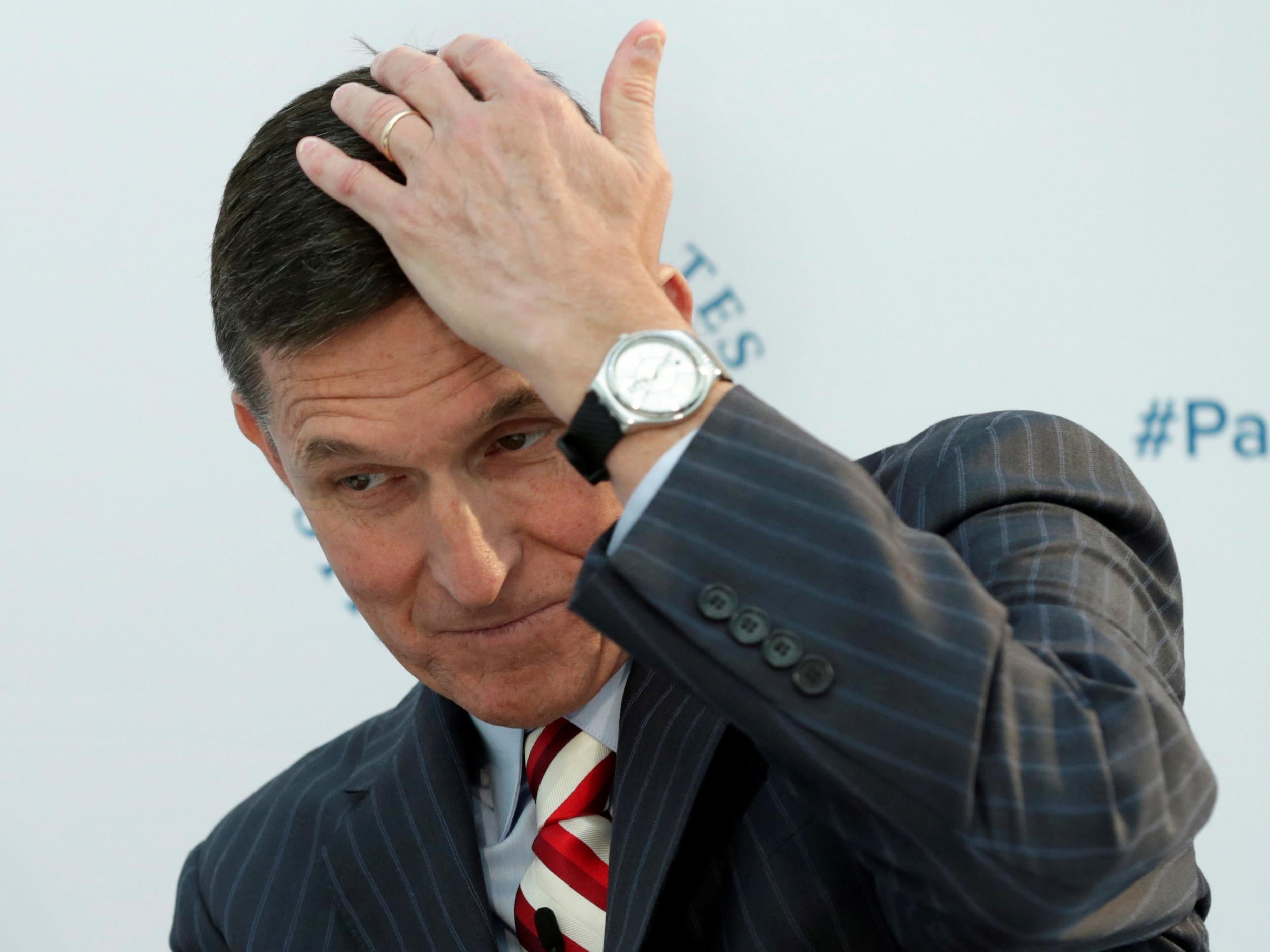 Michael Flynn resigned amid a series of intelligence leakings that he had secretly discussed sanctions with the Russian ambassador