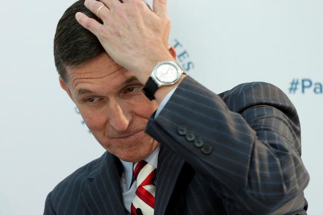 Michael Flynn resigned amid a series of intelligence leakings that he had secretly discussed sanctions with the Russian ambassador