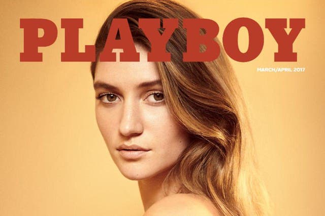 'Playboy's' March front cover with 'Harry Potter' actress Scarlett Byrne 