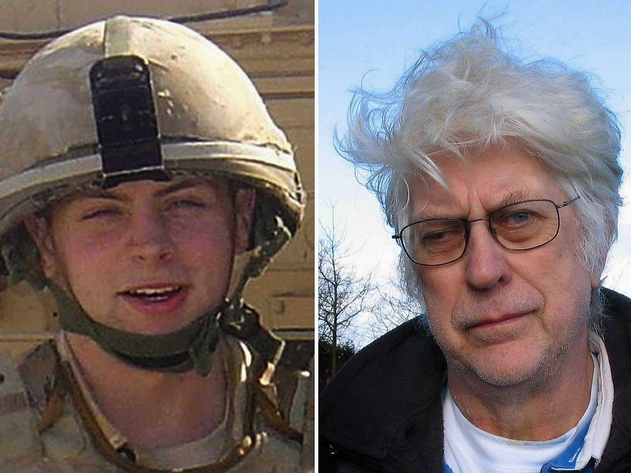 Rifleman Daniel Lee Coffey, left, who was killed in Iraq, and file photo of his grandfather David Godfrey, who has said Government proposals to reduce legal protections for British troops are "disgusting"