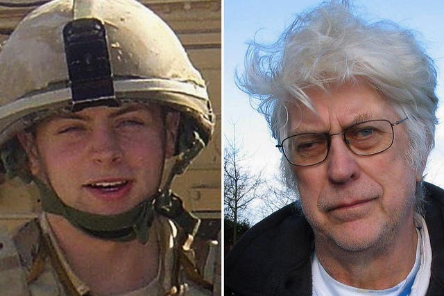 Rifleman Daniel Lee Coffey, left, who was killed in Iraq, and file photo of his grandfather David Godfrey, who has said Government proposals to reduce legal protections for British troops are "disgusting"