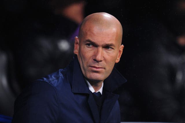 Zinedine Zidane is looking to successfully defend the Champions League with Real Madrid