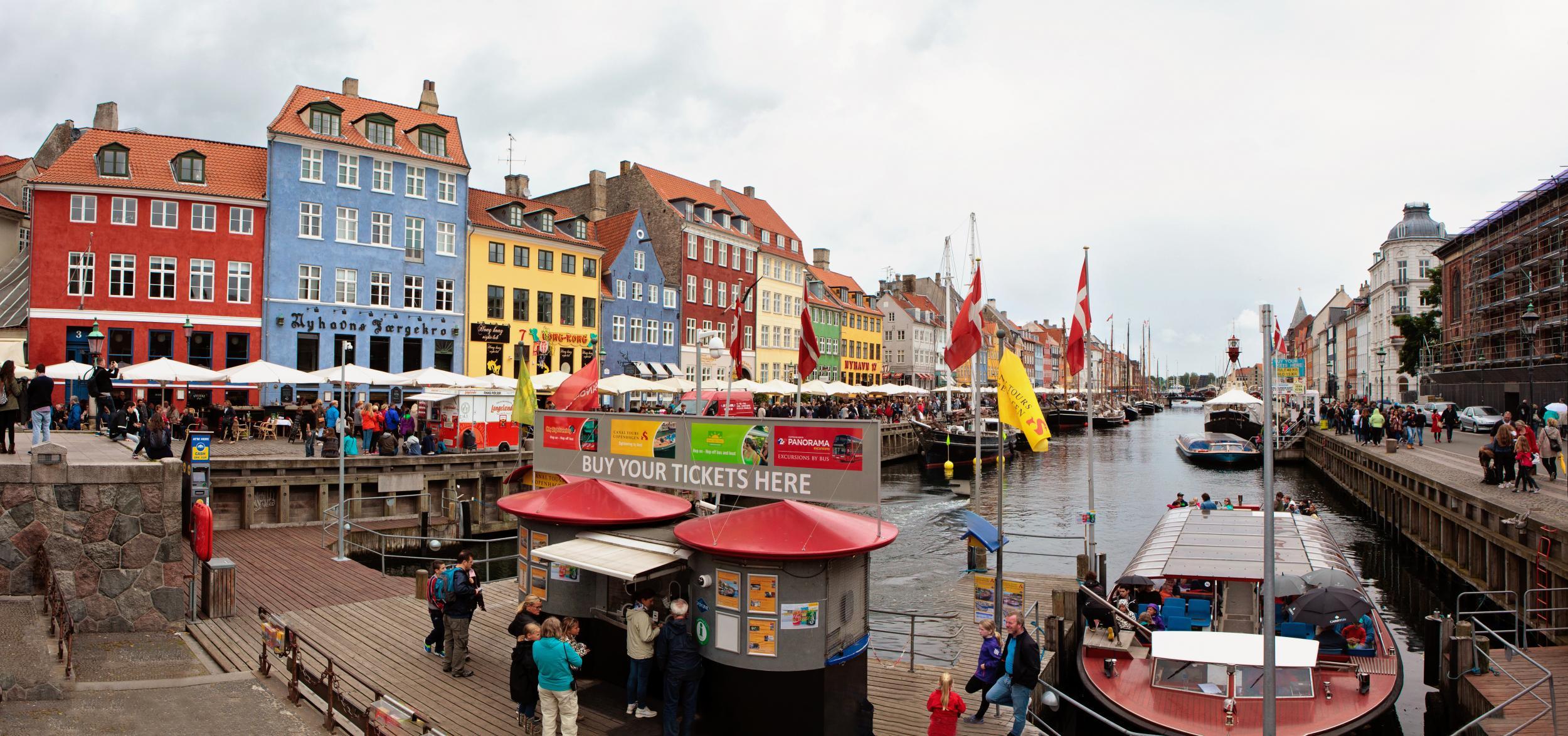 The 17th-century waterfront at Nyhavn