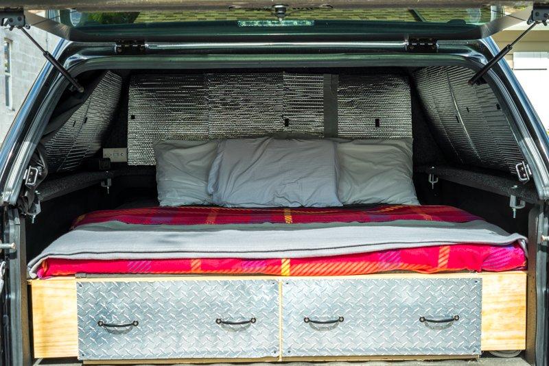 A 25 Year Old Spent 250 Turning His Truck Into A Camper Van