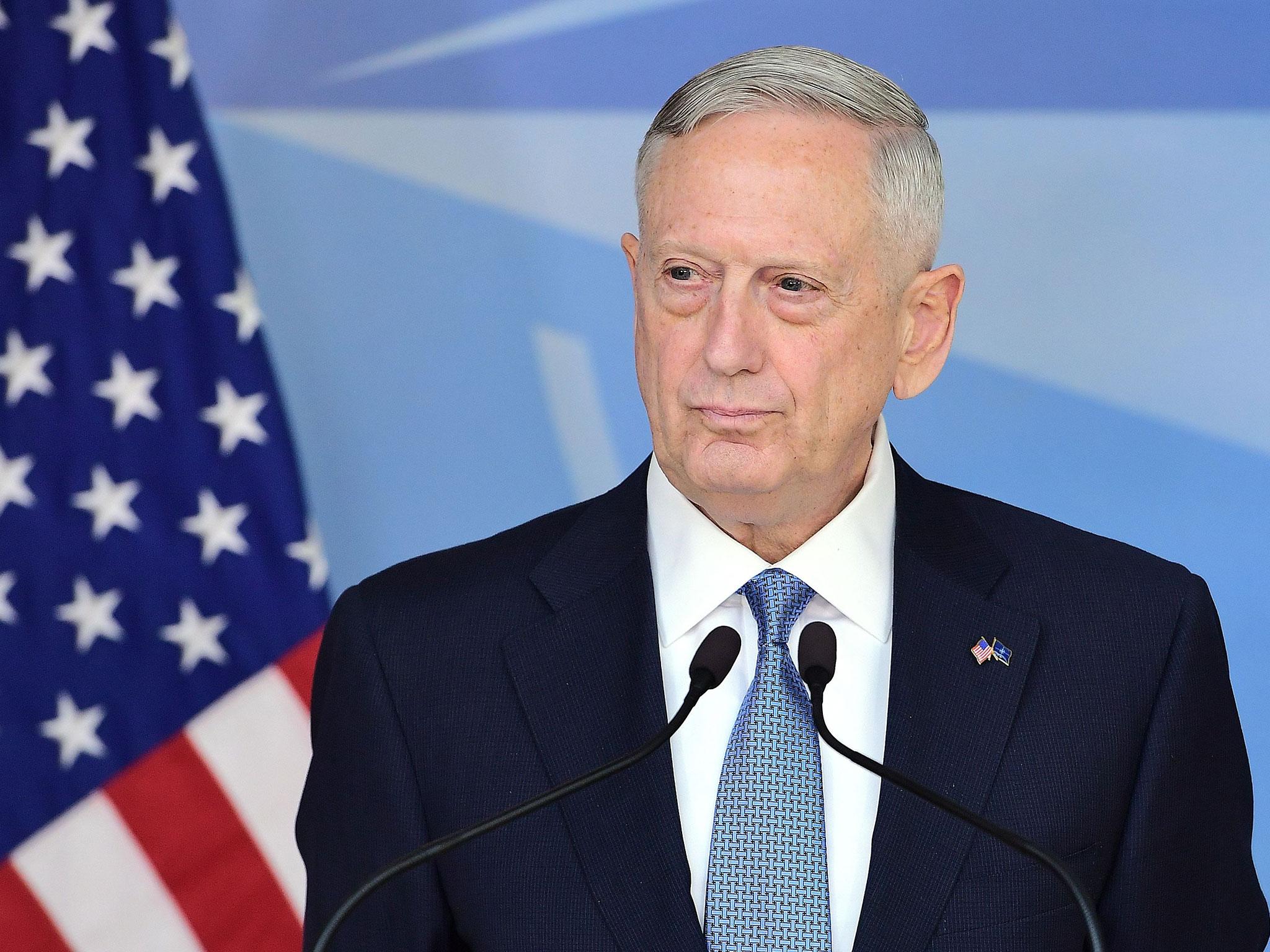 US Defence Secretary James Mattis was attending his first Nato defence ministers' meeting