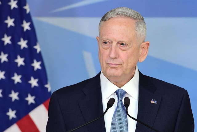 US Defence Secretary James Mattis was attending his first Nato defence ministers' meeting