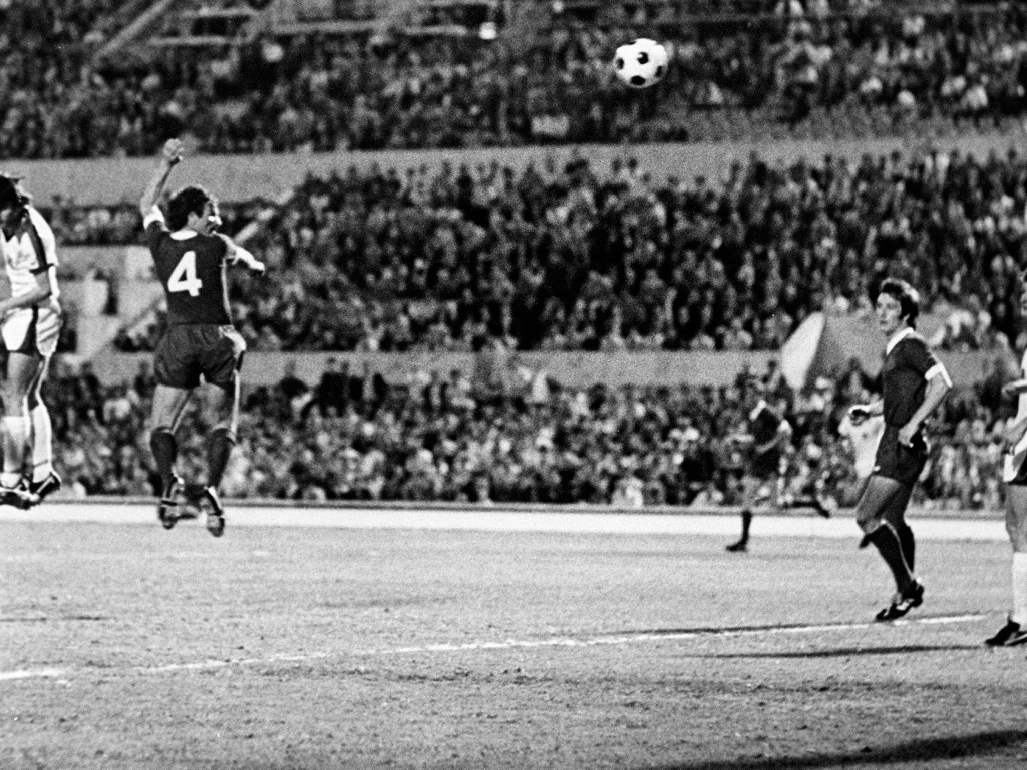 Tommy Smith, St John's ex-teammate, scored with a header in the 1977 European Cup final against Borussia Moenchengladbach