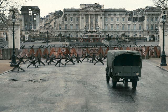 Buckingham Palace is bombed out and German storm-troopers are patrolling the streets of London