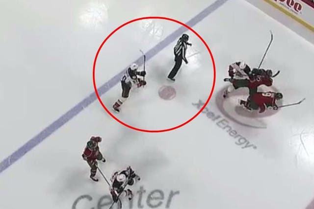 The 34-year-old was sent off for a moment of madness in the third period