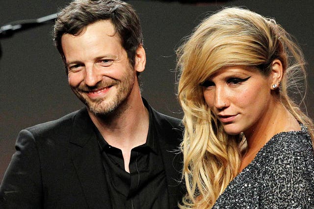 Songwriter Lukasz Gottwald, better known as Dr. Luke, accepting an ASCAP award with Kesha in 2011