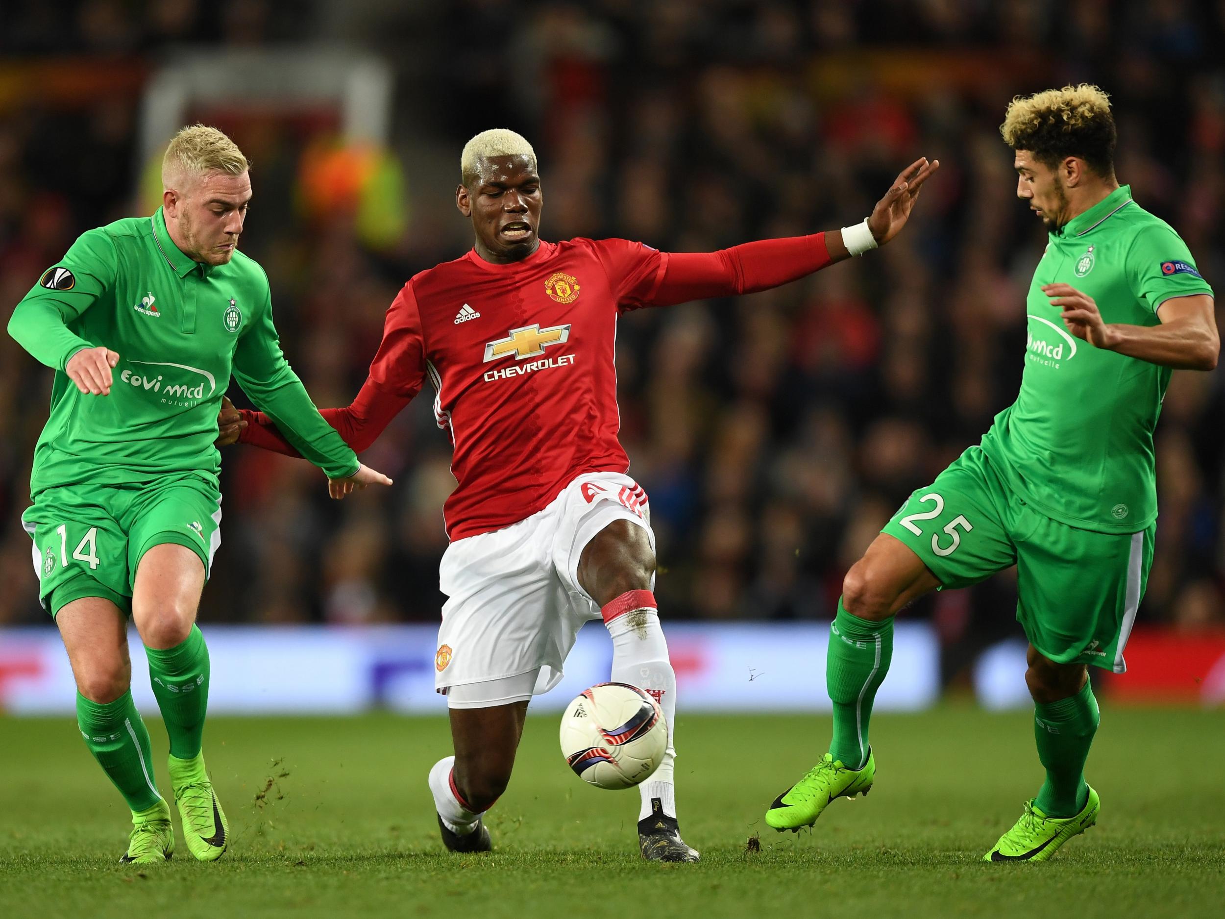 Pogba found time and space against St Etienne