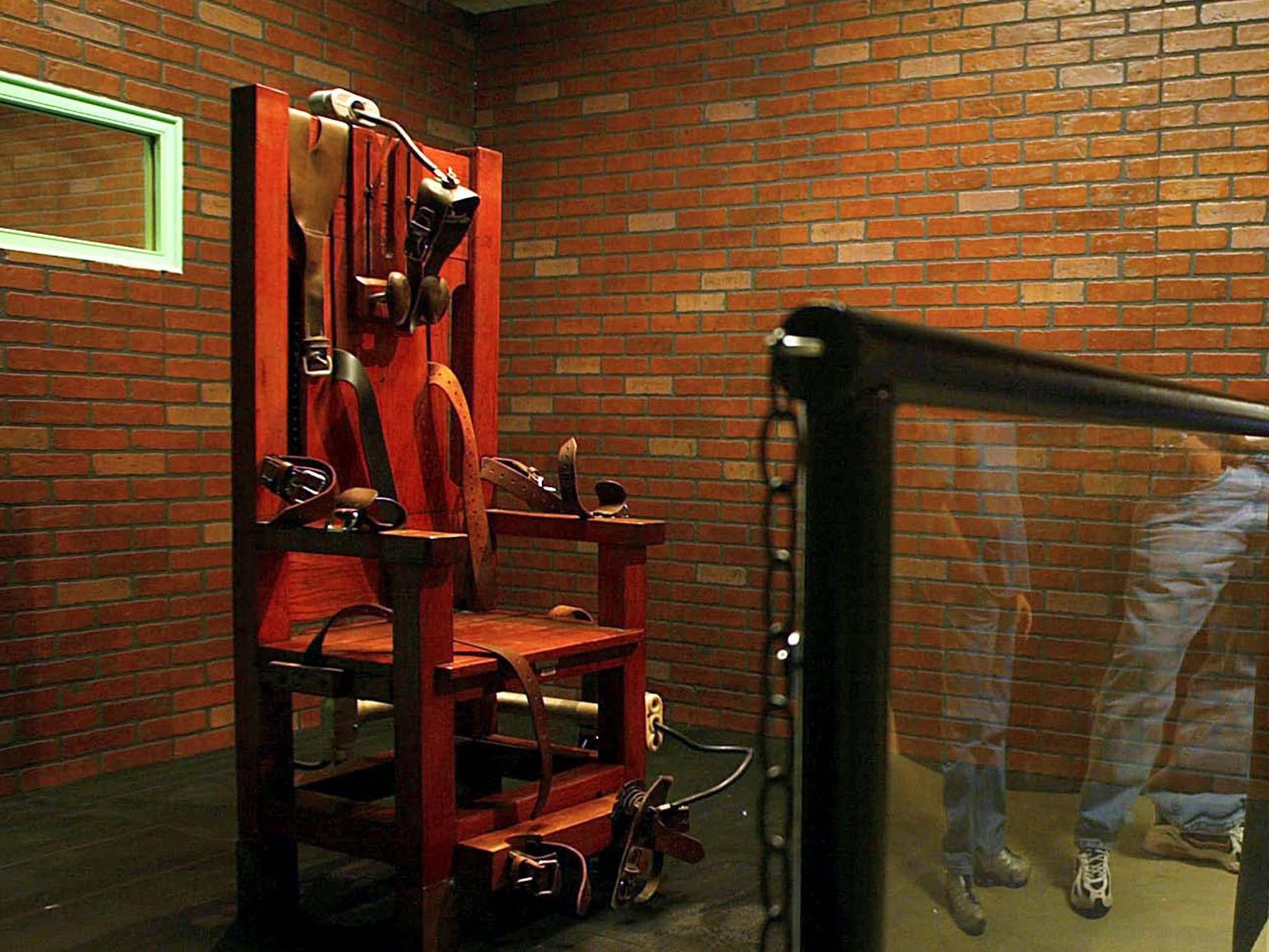 ‘Old Sparky’, the electric chair where 361 people were executed over 40 years, is still fully functional and is tested regularly