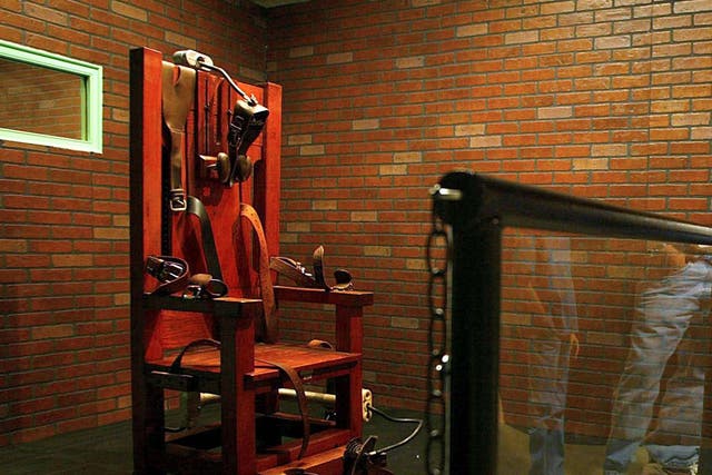 ‘Old Sparky’, the electric chair where 361 people were executed over 40 years, is still fully functional and is tested regularly