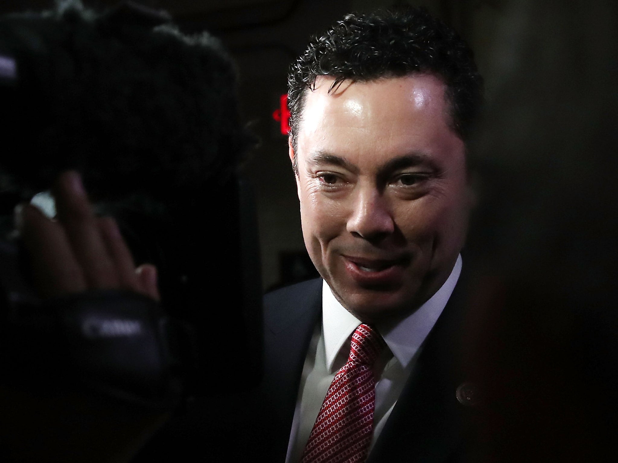 Chaffetz speaks to reporters after meeting with GOP officials