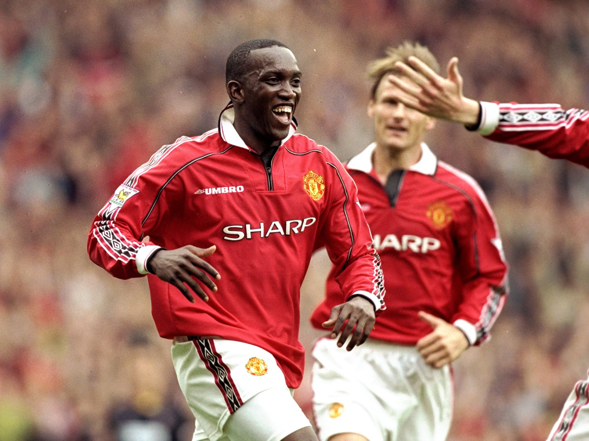 Dwight Yorke scored 65 goals in 147 appearances for Manchester United
