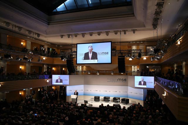 US Secretary of Defence Jim Mattis addresses opening session of the Munich Security Conference on Friday