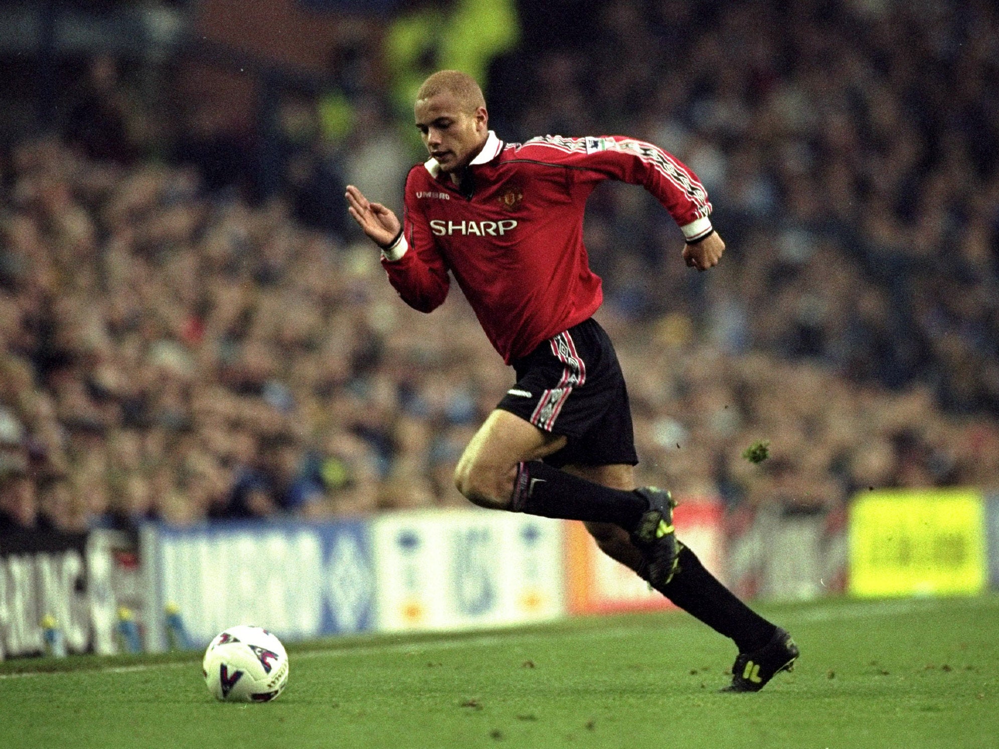 Wes Brown as a Manchester United player