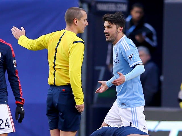 Villa playing for New York City against New England Revolution last season