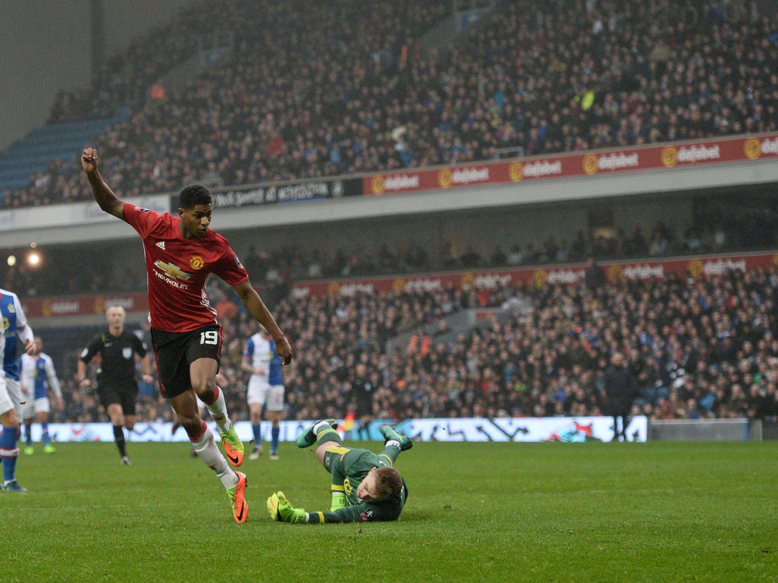 &#13;
Rashford hit back for Manchester United (Getty)&#13;