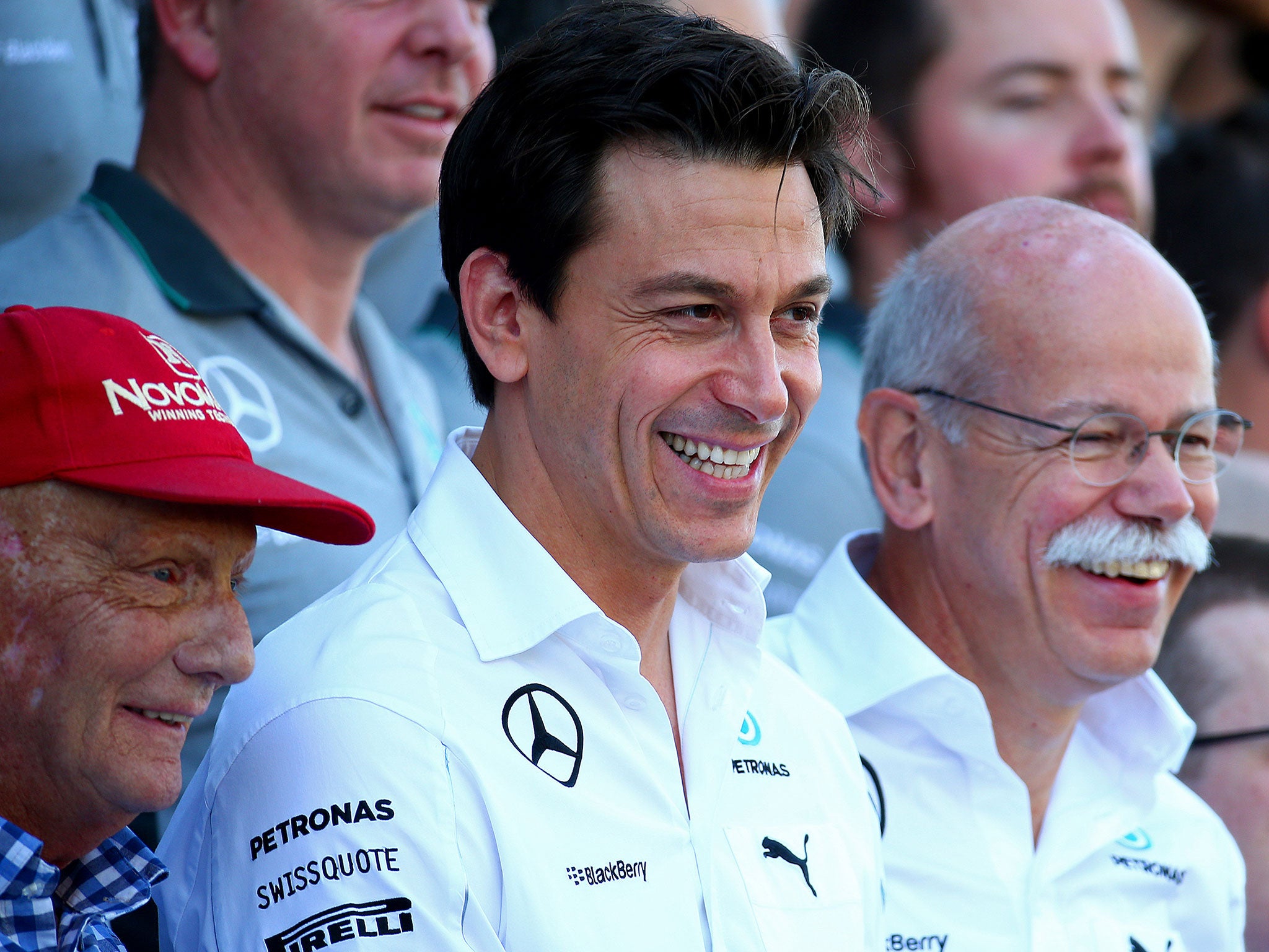 Zetsche praised Wolff and Lauda after winning the drivers' and constructors' double three years in a row