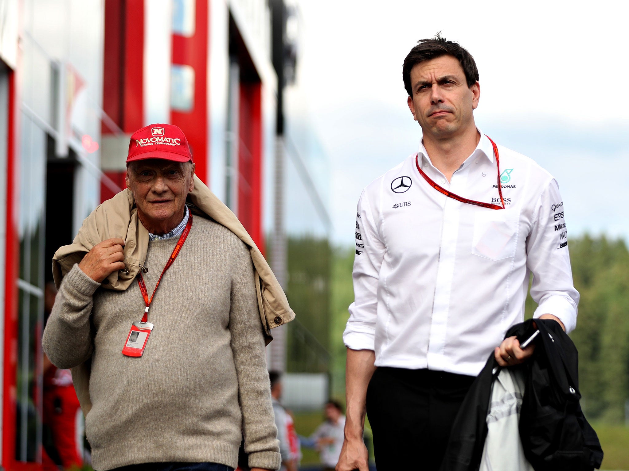 Niki Lauda (left) and Toto Wolff (right) have agreed new long-term deals with Mercedes